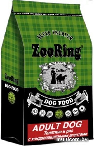Сухой корм для собак ZooRing Adult Dog Телятина и рис 10 кг