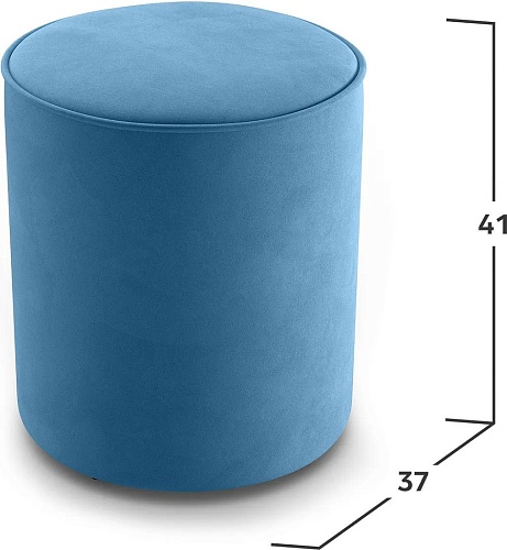 Пуфик Mio Tesoro 132 (синий Velutto 47)