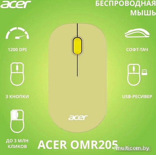 Мышь Acer OMR205 (зеленый)