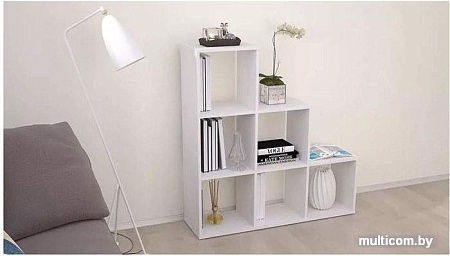 Стеллаж Polini Kids Home Smart Каскадный 6 секций (белый)