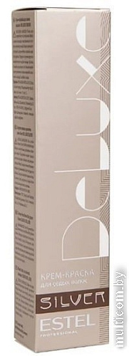 Крем-краска для волос Estel De Luxe Silver 10/17 (светлый блондин пепельно-коричневый)