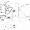 Кухонная мойка Granula 9101 (черный)