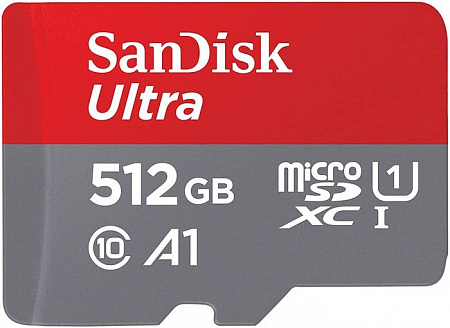 Карта памяти SanDisk Ultra SDSQUA4-512G-GN6MA microSDXC 512GB (с адаптером)