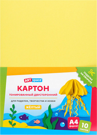 Картон для рисования ArtSpace цветной тонир. КТ1А4_37992 (10 л)