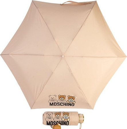 Зонт Moschino 8061-SuperminiA Bear Scribbles Beige