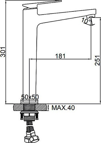 Смеситель Ledeme L1178U