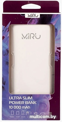 Портативное зарядное устройство Miru LP-1036A (белый)