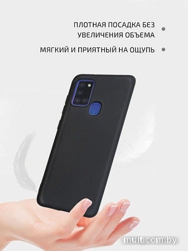 Чехол VOLARE ROSSO Charm для Samsung Galaxy A21s (черный)