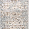 Ковер для жилой комнаты Radjab Carpet Бьянка Прямоугольник D057A 8852RK-B (0.8x1.5, Cream Shirink/Blue Fdy)