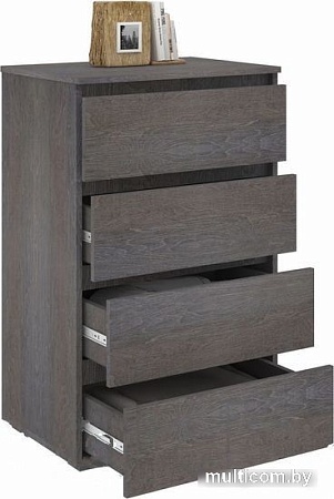 Комод Кортекс-мебель Бари 60 4ш (береза/береза/береза)