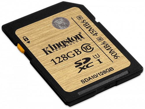 Карта памяти Kingston SDHC Ultimate UHS-I U1 (Class 10) 128GB (SDA10/128GB)