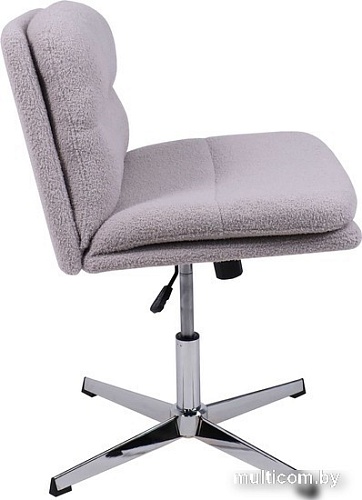 Офисное кресло AksHome Andre (букле, светло-серый CM2023-8/хром)