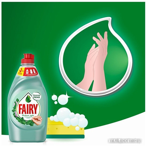 Средство для мытья посуды Fairy Нежные ручки Чайное дерево и мята 900 мл