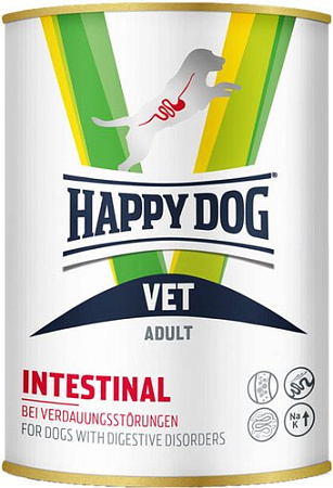 Пресервы Happy Dog Vet Intestinal Adult с 6 мес при дисфункции пищеварения 400 г