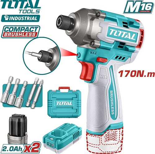 Винтоверт Total TIRLI16178 (с 2-мя АКБ, кейс)