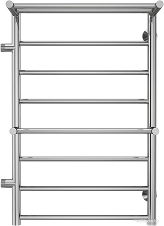 Полотенцесушитель TERMINUS Аврора П8 500х800 (с 2 полками и боковым подключением 500 слева)