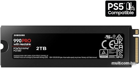 SSD Samsung 990 Pro с радиатором 4TB MZ-V9P4T0CW