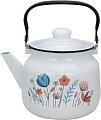 Чайник без свистка Эмаль 01-2713/4 (цветочки)