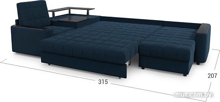 Угловой диван Moon Trade Даллас 018 003612 (левый, синий)