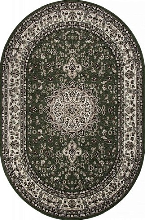 Ковер для жилой комнаты Merinos Gavana D411-OVAL-GREEN (1х2)