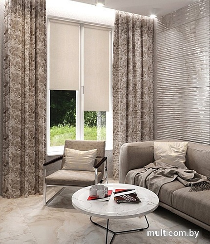 Рулонные шторы Legrand Ривера 61.5x175 (жемчужный)