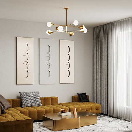 Подвесная люстра Евросвет 60168/8 (латунь)