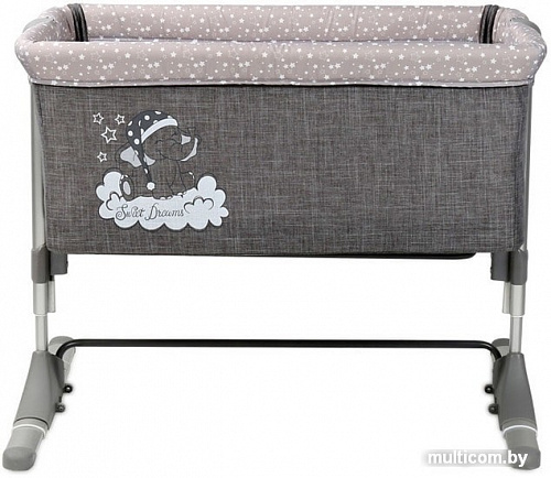 Приставная детская кроватка Lorelli Sleep'n'Care (grey elephant)