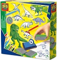 Набор для рисования SES Creative Мир динозавров с печатями 14919