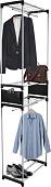 Стойка для одежды Sheffilton SHT-WR125 (черный/хром лак)
