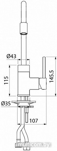 Смеситель IDDIS Kitchen 360 K36SBJBi05 (хром/черный)