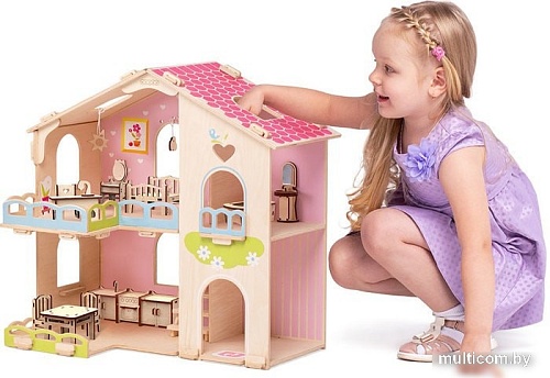 Кукольный домик Woody Счастливая семья 2277