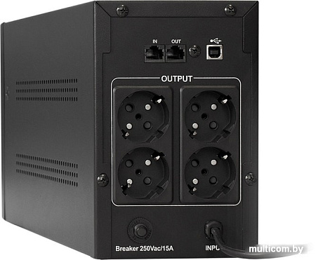 Источник бесперебойного питания ExeGate UNB-850.LED.AVR.EURO.RJ.USB EP285541RUS