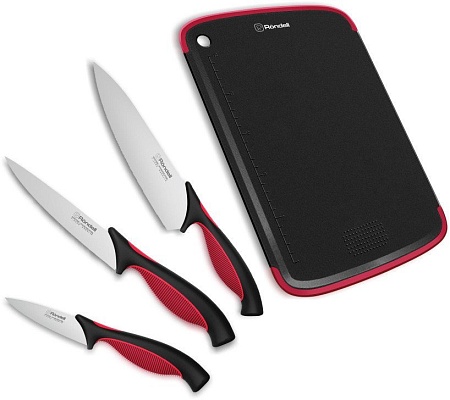 Набор ножей Rondell Arsenale RD-1892 (черный/бордовый)