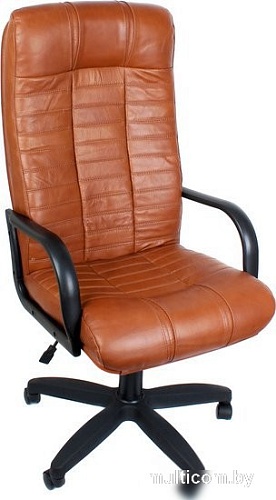 Офисное кресло Деловая обстановка Атлант Стандарт кожа люкс (мадрас 2001 виски)