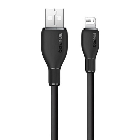 Кабель Baseus Pudding Series Fast Charging Cable 2.4A USB Type-A - Lightning (1.2 м, черный)