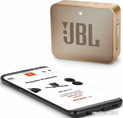 Беспроводная колонка JBL Go 2 (шампань)