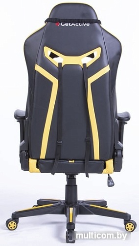 Кресло LoftyHome Day-off (черный/желтый)