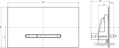 Панель смыва Villeroy & Boch ViConnect 92218061 (хром)