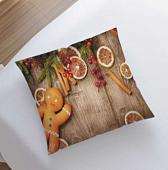 Чехол на подушку JoyArty Коричный человечек sl_38354