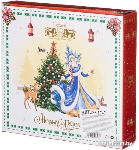 Блюдо Lefard Дед Мороз 85-1747 (красный)