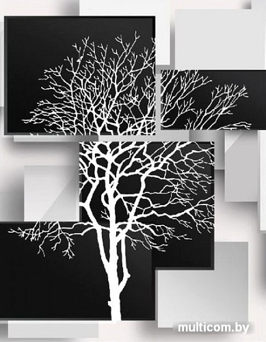 Фотообои Citydecor Дерево 3D Инь-Янь 1 с защитным покрытием 200x254