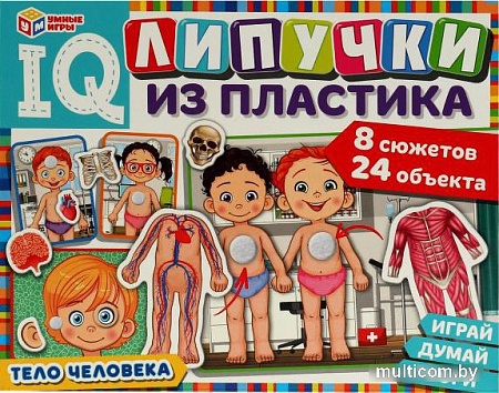 Игра на липучках Умные игры Тело человека. IQ-липучки из пластика 4650250516552