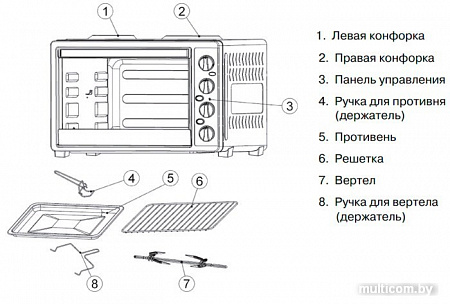 Мини-печь Mystery MOT-3330