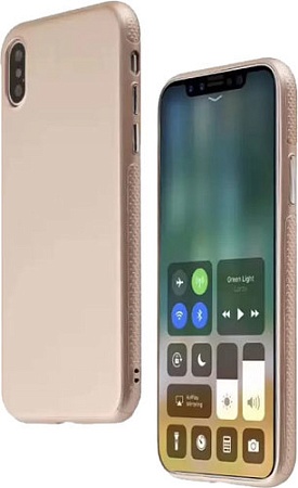 Чехол для телефона Case Deep Matte v.2 для Apple iPhone X (фирменная уп, золотой)