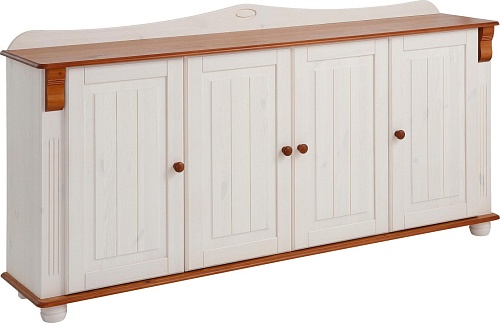 Тумба Диприз Adele 4 дв Д.1302.1 (белый воск/черри)