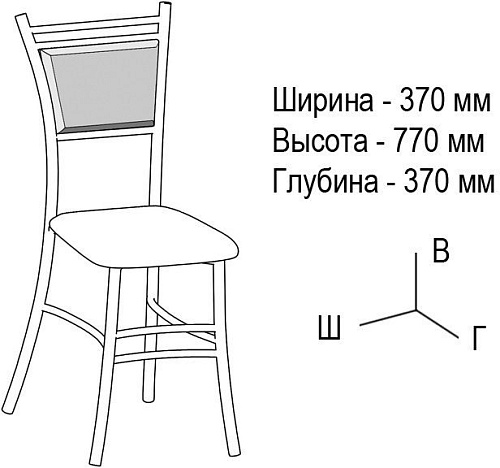 Стул ВВР Мажор (черный/экокожа черный)