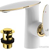 Смеситель Rossinka Silvermix RS30-11W (белый/золотой)