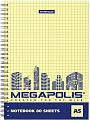 Общая тетрадь Erich Krause Megapolis Yellow Concept 80 л клетка 49803