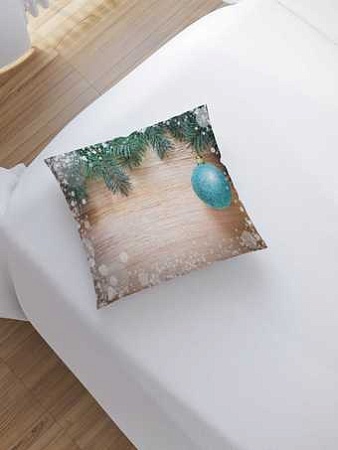 Чехол на подушку JoyArty Заснеженные игрушки sl_21491