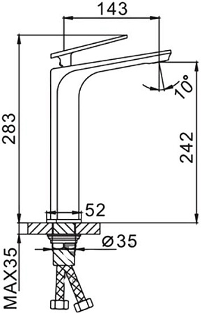 Смеситель FRAP H57 F1057-2